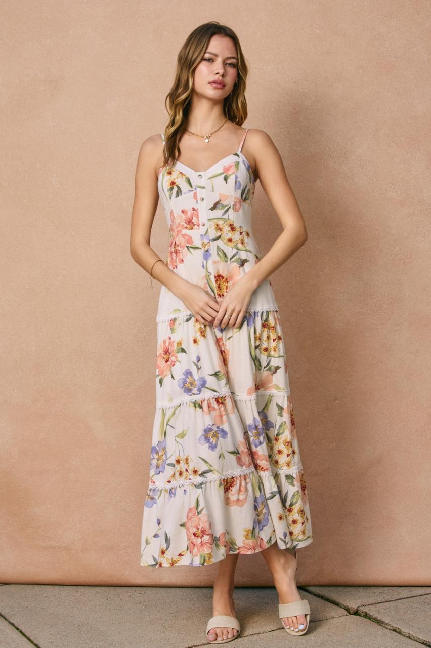 Vestido Floral con Tirantes